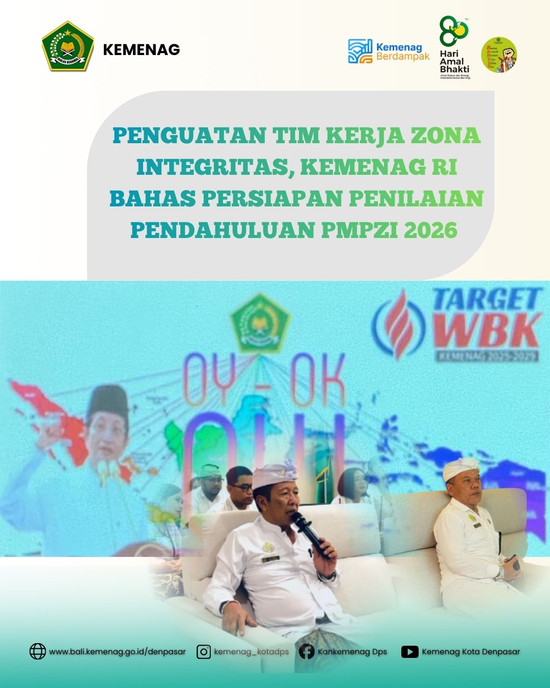 Penguatan Tim Kerja Zona Integritas, Kemenag RI Bahas Persiapan Penilaian Pendahuluan PMPZI 2026.