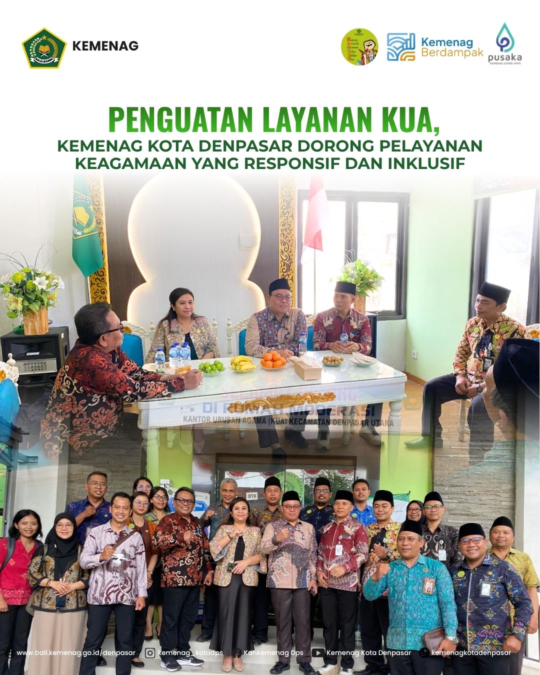 Penguatan Layanan KUA, Kemenag Kota Denpasar Dorong Pelayanan Keagamaan yang Responsif dan Inklusif