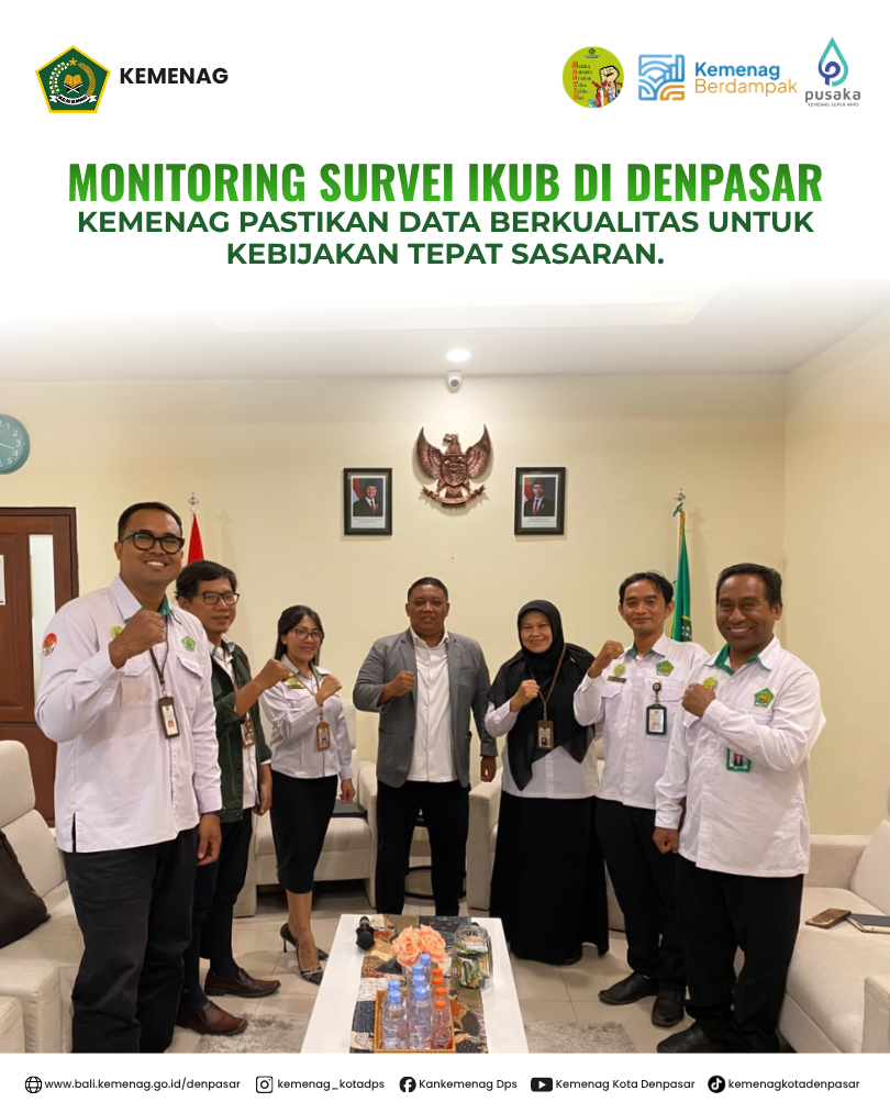 Monitoring Survei IKUB di Denpasar, Kemenag Pastikan Data Berkualitas untuk Kebijakan Tepat Sasaran.